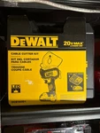 New Dewalt DCE150B 20V Max Cordless Cable Cutting Tool With Battery And Charger. Fixed Price $655.00.