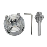4-JAW Lathe Chuck W/ Wrench Connecting Rod For Woodworking Tool Accessory. Fixed Price $33.47.