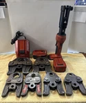 Hilti Npr 32-A 22-VOLT Pipe Press Tool Kit W/6 Jaws, Batteries, Charger. Fixed Price $1499.00.