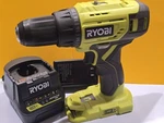 New Ryobi P215 18 Volt Lithium Ion Cordless 1/2" Drill Driver With Charger. Fixed Price $25.99.