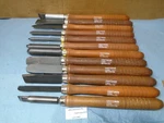 Craftsman 12 Pc. Hss Woodturning Lathe Chisel Set W/ Custom Tormek Grind J443. Fixed Price $222.22.