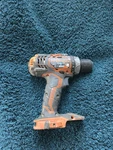 Ridgid 18V Lithium Ion Compact Cordless Drill Driver - Orange/black. Fixed Price $15.00.