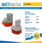 2X 12V 2AH Nimh Battery For Makita 1200 1201A 1202A 192271-4. Fixed Price $59.45.