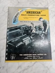 American Tool Works Sales Information Literature Multi-production Lathe. Fixed Price $97.54.