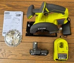 Ryobi 18V Cordless 5-1/2 In Circular Saw Kit With 1.5 Ah Battery, Charger, Tote. Fixed Price $79.99.