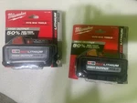 2 Pack New Milwaukee 48-11-1880 M18 High Output 18V 8AH XC8.0 Cordless Battery. Fixed Price $159.99.