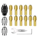 16PCS Drill Chuck Collet Set 0.5-3.2MM Shank Repair Kit For Dremel Rotary Tool. Fixed Price $9.92.