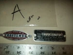 Name & Model Plates For Restoration 12" Sears Craftsman 103.23870 9" Wood Lathe. Fixed Price $29.99.
