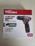 Hyper Tough 12V Max Lithium-ion Cordless Drill 3/8 1.5AH Battery. Fixed Price $27.50.