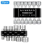 23X Power Nut Driver Bit Set 1/4" Hex Quick Change Sae & Metric Mm Detent Shank. Fixed Price $13.23.