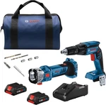 Bosch GXL18V-291B25 2-TOOL Combo Kit With Brushless Screwgun & Cut-out. Fixed Price $229.00.