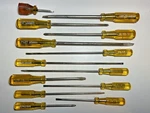 Amazing Condition 13X Vintage Steadfast Screwdrivers Slotted & Phillips English. Fixed Price $118.57.