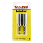 Toolpro Eye Lag Driver - 2 Pack, Works With Faster One Size, Silver. Fixed Price $19.34.