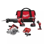 Milwaukee Canada 18V Cordless Lithium-ion Four-piece Combo Kit. Fixed Price $1228.32.