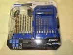 Kobalt 21PC Speedfit Drill And Drive Set - Titanium Bits. Fixed Price $19.48.