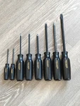 Sears Craftsman Industrial Tools Usa 8PC Screwdriver Set Black Gold Vintage Wf. Fixed Price $139.99.