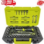 Ryobi 97 Pc. 1/4" & 3/8" Drive Mechanics Tool Set - 6 Point. Fixed Price $102.99.