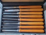 Vintage Set Eight Craftsman Professional Lathe Chisels Wood Turning Tools. Fixed Price $74.99.