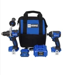 Kobalt 24-VOLT 2-TOOL Brushless Power Combo Kit With Soft Case (1-BATTERY. Fixed Price $180.00.