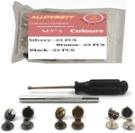 75 Chicago Screw Assembly With Mounting Tool Kit, 3 Colors Of Leather Rivets. Fixed Price $11.75.