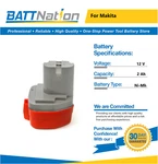 12V 2AH Nimh Battery For Makita 1200 1201A 1202A 192271-4 192293-4. Fixed Price $34.45.