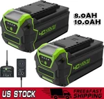 8/10AH For Greenworks G-max Lithium Battery 29472 29462 29252 20202 40VOLT New. Fixed Price $86.99.
