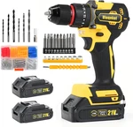 Brushless Cordless Drill Driver Kit, 575 In-lbs High Torque, Batteries, 25+1. Fixed Price $69.99.