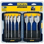 Irwin 341008 8-PCS 6" 1/4" Blue-groove Hex Shank Speedbor Spade Bit Set. Fixed Price $50.71.