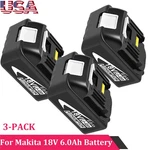 4-PACK BL1815B 6.0AH For Makita 18V BL1860B Lithium-ion Battery BL1850B BL1840B. Fixed Price $177.99.