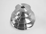 4-STEP Cone Pulley With 1/2 Bore; Replacement For Lathe, Drill Press, Scroll Saw. Fixed Price $39.99.