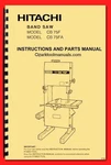 Hitachi CB75FA Resaw Band Instruction Service Parts Manual 1735. Fixed Price $30.00.