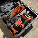 Black And Decker Power Tool Kit Firestorm 18V Drill Reciprocating Saw Chargers. Fixed Price $18.00.