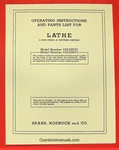 Craftsman 103.23070 103.23071 Wood Lathe Owner Instructions & Parts Manual 0861. Fixed Price $12.50.