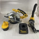 Dewalt DC390 6-1/2 Inch 18V Cordless Circular Saw & DW919 Flex Light 18.0 Volt. Fixed Price $65.00.