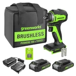 Greenworks 24V Cordless Impact Driver Combo Kit W/ (2) 2AHBATTERY & Charger. Fixed Price $139.99.