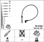 Ngk Ignition Cable Kit Black For Seat Leon Toledo Ii 98-06. Fixed Price $43.54.