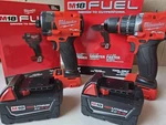 Milwaukee M18 Fuel Drill/driver & Impact Tool Only W/2X 5.0AH. Fixed Price $300.00.