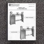 Gap Bed Wood Lathe Instruction Maint Parts Manual Rockwell Delta 12" Inch 46-525. Fixed Price $14.97.