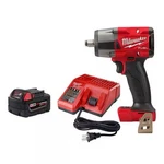 Milwaukee M18 Fuel GEN-2 Lithium-ion 1/2 In. Impact Wrench W/5.0AH Starter Kit. Fixed Price $279.00.