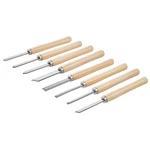 8PCS Lathe Chisel Set Woodturning Tools Steel Blades For Finisher. Fixed Price $26.09.