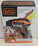 Black+decker 4V Max Cordless Screwdriver Roto Bit W/ Storage BDCS50C New Nip. Fixed Price $34.00.
