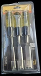 Vintage Buck Brothers Wood Chisel Set 40603 - Pc 1/2, 3/4, 1" Premium Usa. Fixed Price $34.99.