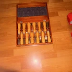 Mastergrip Carving Chisel Gouge Tool Set 12 Pc Wooden Handles With Case. Fixed Price $39.99.