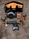 Ridgid R9652 18V Cordless Combo Kit - Piece. Fixed Price $225.00.