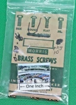 Morris Brass Slot Screws Round Head, 1/8", 0-80, Pkg. 10 Details Below. Fixed Price $5.75.