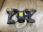 Dewalt DCD710 + DCF815 12V Li-ion Cordless Drill Set W/2 Batteries. Fixed Price $119.99.