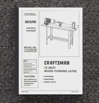 Wood Lathe Owners Operators Maintenanc Manual 1986 Sears Craftsman 12" 113.22812. Fixed Price $14.97.