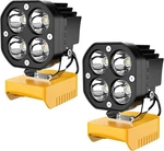 40W 6000LM Flashlight 2-PACK Led Work Compatible With Dewalt 20V Battery. Fixed Price $31.99.