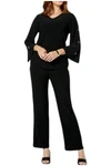 Antthony Women's 2-PIECE Rhinestone Grommet Top & Pant Set Black. Fixed Price $27.99.