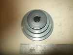 Step Alloy Motor Pulley From 12" Ridgid Wl 1200 Wood Lathe 1/4" Tube Bed. Fixed Price $18.99.
